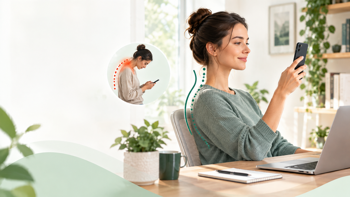 How to Fix Tech Neck From Looking Down at Your Phone