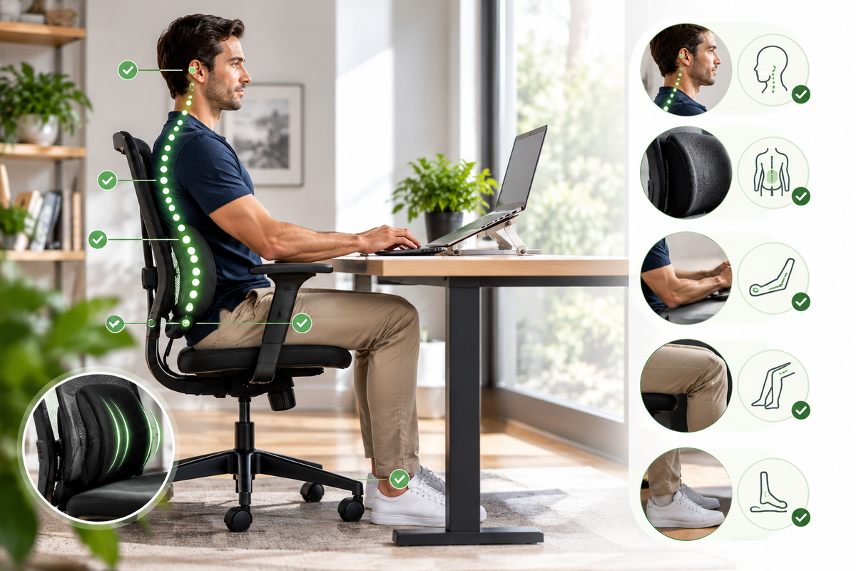 Best Sitting Position for Lower Back Pain at a Desk